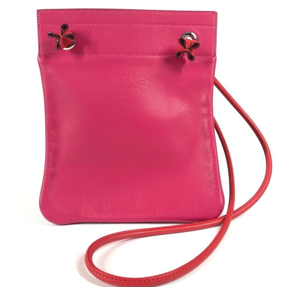 HERMES Bicolor Sac Aline Mini Crossbody Pochette bag Shoulder Bag